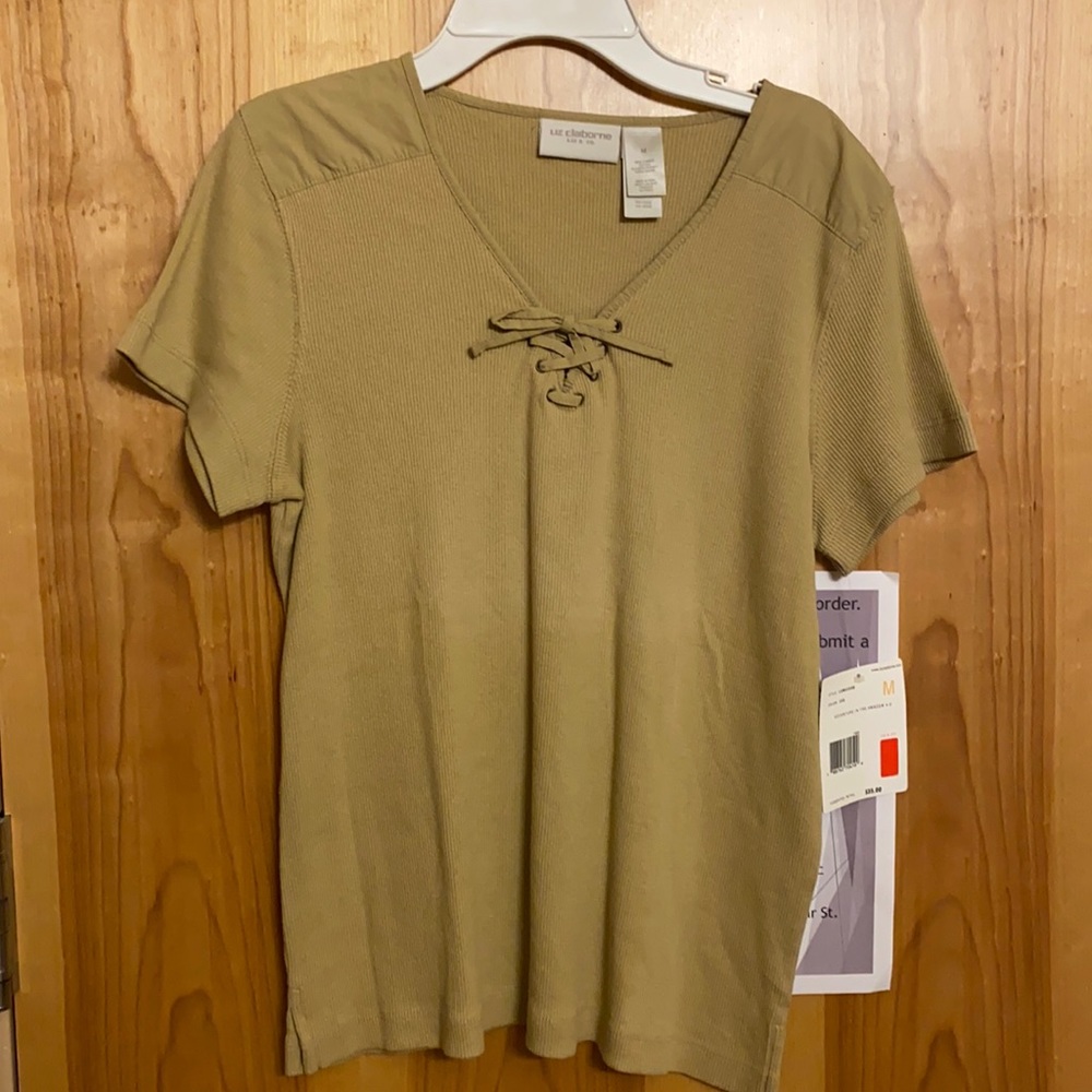 Tan Liz Claiborne Top